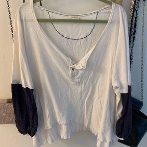 Free people oversized long sleeve top